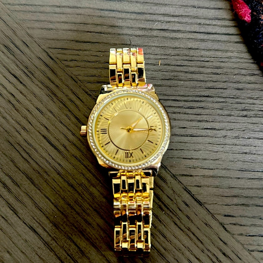 Gold ladies watch